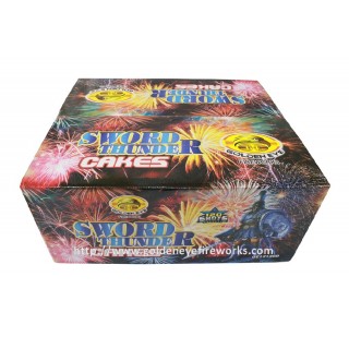 Kembang Api Sword Thunder Cake 1.20 Inch 120 Shots - GE12120D